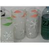 Image 6 : Set of 6 frosted MCM Tall Glass Tumblers