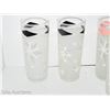 Image 8 : Set of 6 frosted MCM Tall Glass Tumblers