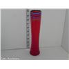 Image 5 : MCM Ruby Red Blue Striped Signed Vase