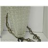 Image 5 : Mid Century Diamond Pattern Double Hanging Pendant Swag Light