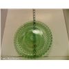 Image 1 : Beautiful Green Depression Glass Non-Footed Serving Plate