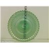 Image 3 : Beautiful Green Depression Glass Non-Footed Serving Plate