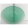 Image 5 : Beautiful Green Depression Glass Non-Footed Serving Plate