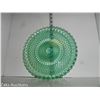 Image 6 : Beautiful Green Depression Glass Non-Footed Serving Plate