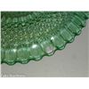 Image 7 : Beautiful Green Depression Glass Non-Footed Serving Plate