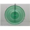 Image 8 : Beautiful Green Depression Glass Non-Footed Serving Plate