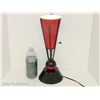 Image 1 : Brilliant MCM Red and Black Table Lamp (working)