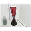 Image 3 : Brilliant MCM Red and Black Table Lamp (working)