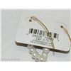 Image 4 : New 2 Pairs of Earring Etero Water Pearl and Sterling Silver Hoops
