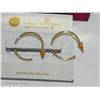 Image 6 : New 2 Pairs of Earring Etero Water Pearl and Sterling Silver Hoops