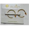 Image 7 : New 2 Pairs of Earring Etero Water Pearl and Sterling Silver Hoops