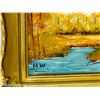 Image 3 : Vintage Gold Framed (2) 1976 Oil Painting on Canvas by Mary Wouties 5" x 7"