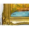 Image 5 : Vintage Gold Framed (2) 1976 Oil Painting on Canvas by Mary Wouties 5" x 7"