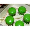 Image 4 : Avacado Green Levco Spice Service Rack with 5 Shakers with Mid Century Toothpick Holder