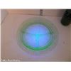 Image 2 : MCM Green Depression Uranium Divider Dinner Plate