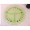 Image 5 : MCM Green Depression Uranium Divider Dinner Plate