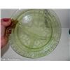 Image 7 : MCM Green Depression Uranium Divider Dinner Plate