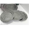 Image 4 : Crown-Castle Pewtalloy 4 Tankards, 3 Side Plates and 4 Dinner Plates