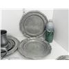 Image 5 : Crown-Castle Pewtalloy 4 Tankards, 3 Side Plates and 4 Dinner Plates