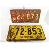 Image 3 : Lot of 10 Various License Plates