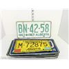 Image 1 : Lot of 12 Various License Plates