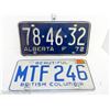 Image 7 : Lot of 12 Various License Plates