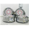 Image 3 : Set of 4 1950s Chrome Oven Knobs