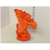Image 7 : Mid Century Orange and Red Ornate Vase