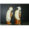 Image 3 : Lot of 2 Signed Antique Asian Wisemen Statues
