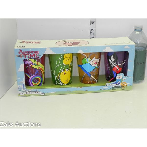 Adventure Time 4 Glass Set