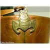 Image 7 : Set of 2 Vintage Copper Bucket Planters Embossed Design with Copper Handle