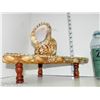 Image 3 : Conch Shell on Decorative Shell Display Table