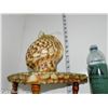 Image 7 : Conch Shell on Decorative Shell Display Table