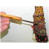 Image 4 : Dayak Mandau Sword with Decorated Scabbard 23"