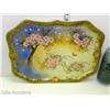 Image 2 : Beautiful Japanese Hand Painted Procelain Tray with Gold Trim