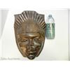 Image 1 : Heavy African Mahogany Senufo Mask Approx 4 Kg 13.5" x 9.75"