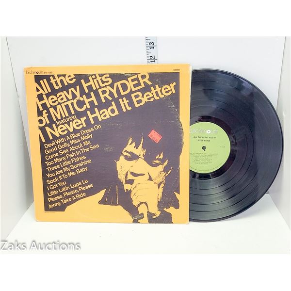 All The Heavy Hits of Mitch Ryder Record Vinyl Album