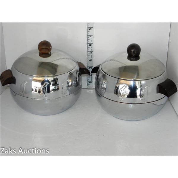 Pair of MCM West Bend Penguin Ice Buckets