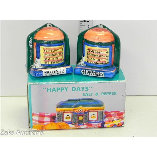 Boxed Set of Happy Days Salt & Pepper Set