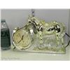 Image 1 : Vintage Silver/Gold Tone Electric Horse Clock