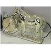 Image 3 : Vintage Silver/Gold Tone Electric Horse Clock