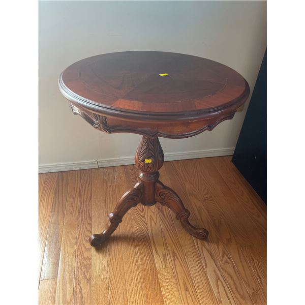 Solid Wood Decorative Round End Table
