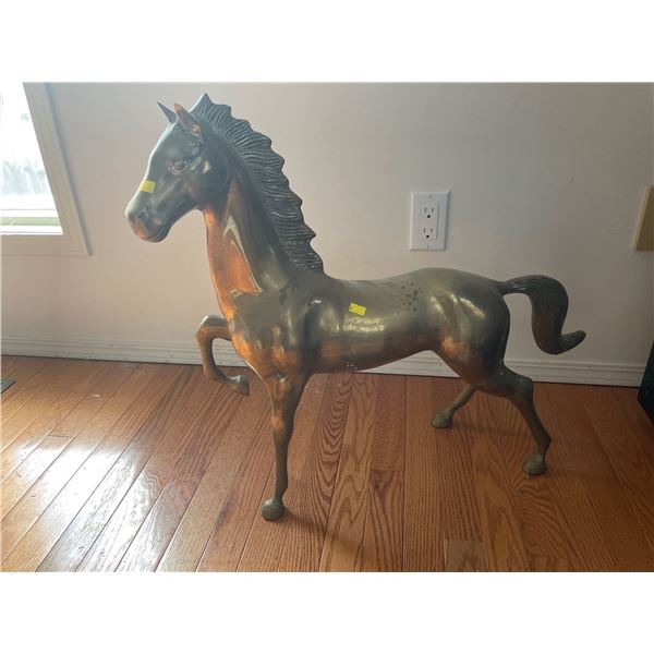Decorative Brass Horse 30Lx6Dx24H