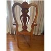 Image 5 : Solid Wood Queen Anne Legs Dining Chair 22Lx19.5Dx40H