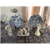 Image 1 : Assorted Collection Of Inside Home Decor - 2 Myott Hand Engraved Made In England Plates & Figurines