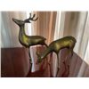 Image 1 : Decorative Brass Set of Male and Female Deer 13H & 8H