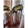 Image 3 : Decorative Brass Set of Male and Female Deer 13H & 8H
