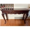 Image 1 : Solid Wood Hand Crafted Decorative Table With Queen Anne Claw Legs 56Lx20.5Dx35H