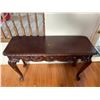 Image 2 : Solid Wood Hand Crafted Decorative Table With Queen Anne Claw Legs 56Lx20.5Dx35H