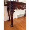 Image 3 : Solid Wood Hand Crafted Decorative Table With Queen Anne Claw Legs 56Lx20.5Dx35H